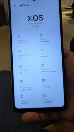 Ram 6 GB. storage. 128 GB
