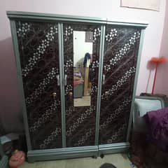 3 doors cupboard and  2 doors showcase