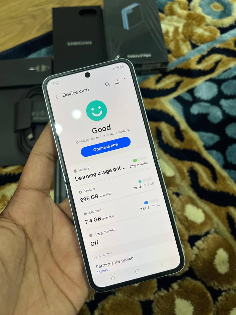 Samsung z flip 6 Just Box Open 4 Months Sim Time Non PTA. 4