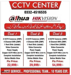 Security IP CCTV Camera Installation Dahua Hikvision 2MP 5MP Wifi DVR