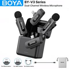 Boya BY-V3, V30, V3-COMBO Dual-Channel Wireless Microphone