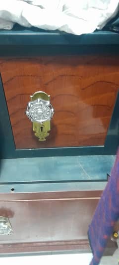 big size iron almirah with looking glass safe and secret drawer