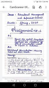 i will write hand written/soft form assignment research paper 1