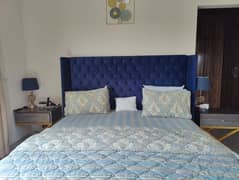 Velvet bed with complete set