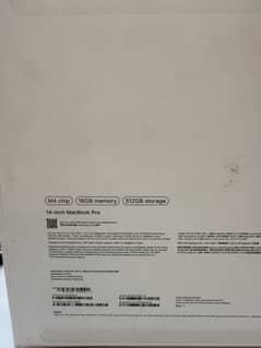 MacBook Pro m4 14-inch 16gb 512Gb storage