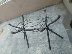 5 ft × 3ft iron body dining table