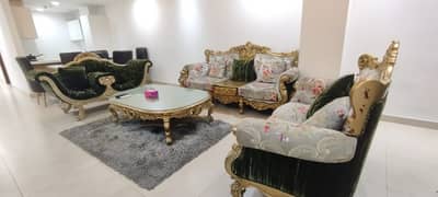 Fully Furnished 3 Beds Flat on Rent at Gold Crest Mall and Residency, DHA Phase 4, Block DD