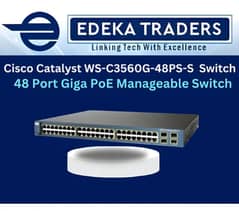 Cisco 3560G‑48 PoE+ – 48‑Port Gigabit Layer 3 Switch