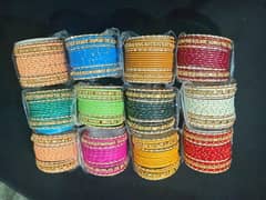 Colorful Fancy Bangles Sets