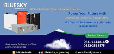 "Lithium Batteries; Dyness, Pylontech, Narada, Itel 48V LiFePO4;;