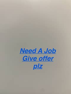 I need a job