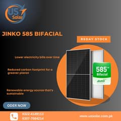 JA 610W & Jinko 585W Bifacial Panels |Solar plates |Ready Stock