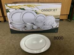Brand new crockery, cutlery and vases