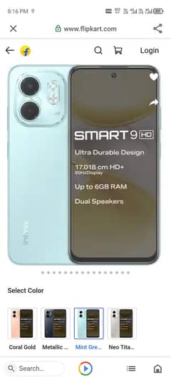 Infinix smart 9hd 4+4/64gb 2months used box charger exchange possible