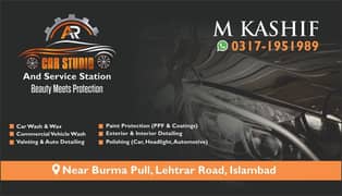 AR services station and car deataling studio