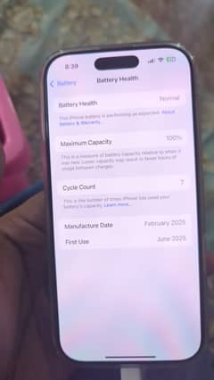 Apple Iphone 16 pro 10/10 128gb 100% health just like box open