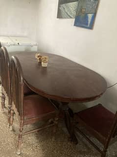 Dinning table with 6 chairs
