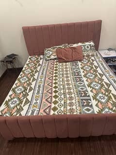 Wooden Poshish Queen Size Bed For Urgent Sale