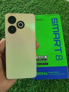 infinix smart 8(8/64) complte box