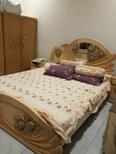 wooden furniture set in original condition deco polished