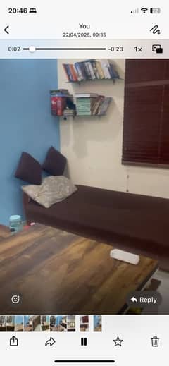 Sofa cum bed with wheels