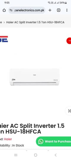 Haier hfca Ac 1.5 ton