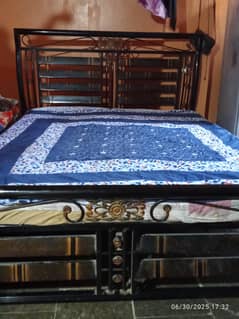 double bed and 5seater sofa set for sell
