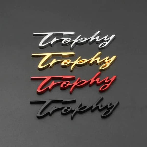MG Trophy Edition Black Metal Logo Emblem