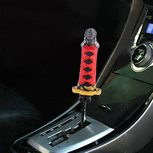 Universal Katana Handle Gear Shift Knob for Manual Transmission (Black)