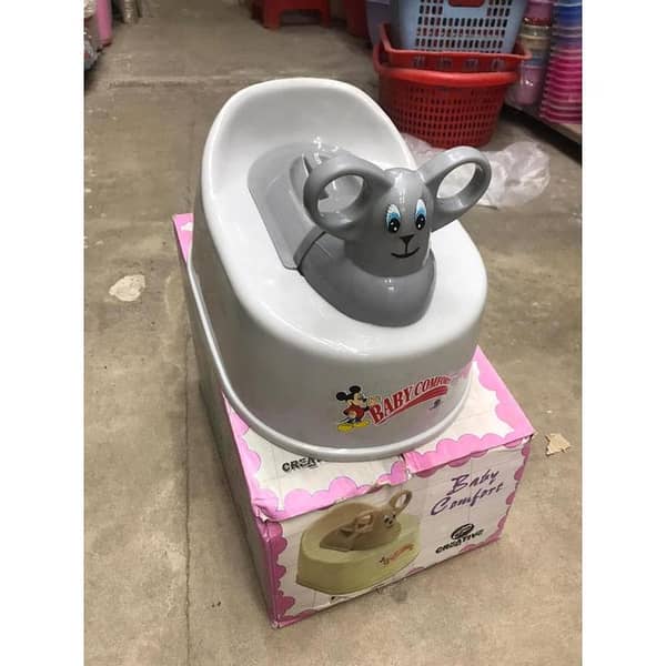 Mouse Head Baby Potty Chair with Gripping Handle