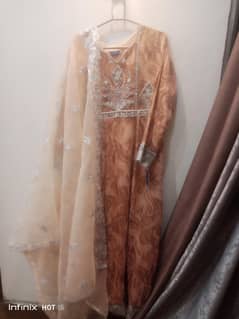 new maxi in peach colour