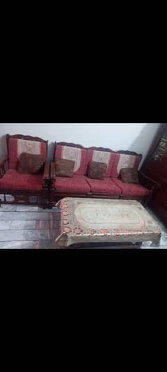 sofa with table set