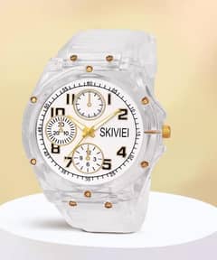 Transparent Analog Watch For Boys With Delivery Rs 750