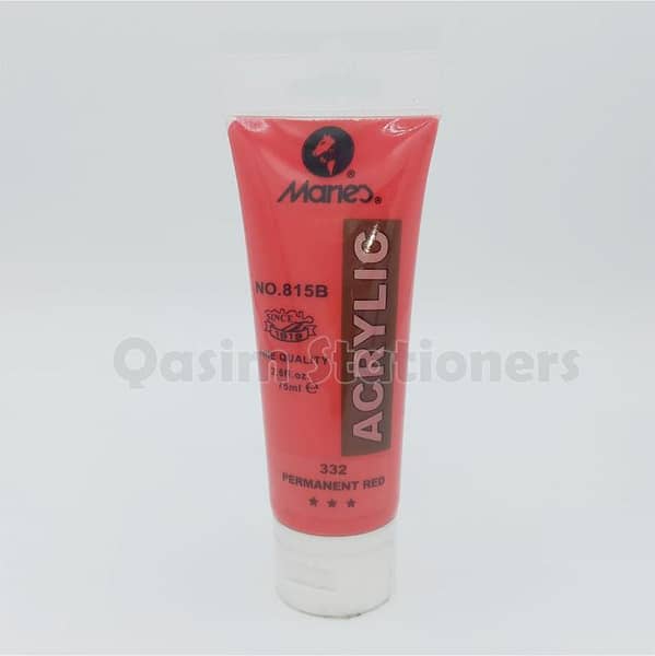 Marie's Acrylic Colors 75ml Tubes - Permanent Red (332)