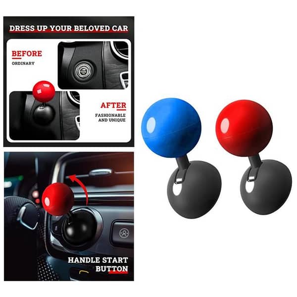 Rocker Button for Car Push Start: Engine Start Stop Lever with Joystick Design - Multi