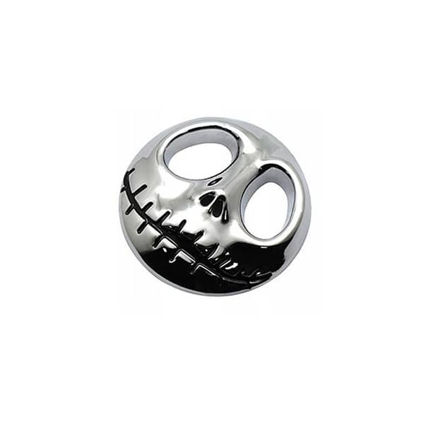 3D Metal Pumpkin Skull Emblem Car Sticker for Cars and Motorcycles - Versatile Decorative Badge Decal