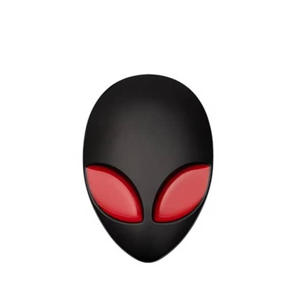 Metal 3D Alien Face Emblem Sticker for Car and Motorcycle Decoration