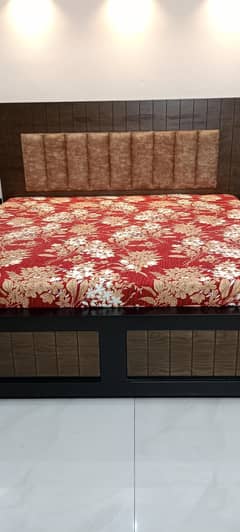 New bed set. With decent storage.