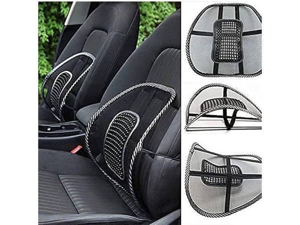 Universal Mesh Lumbar Support Cushion with Massage Options - Car Back Support, 1 pc