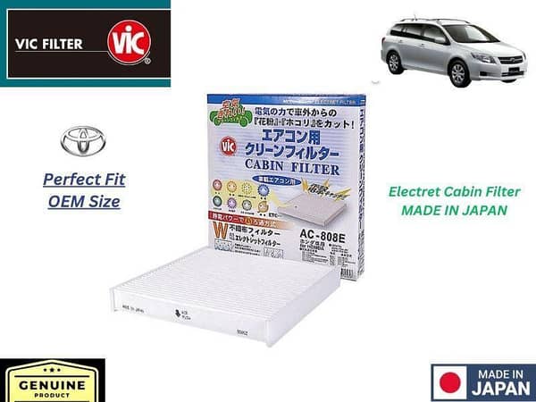 VIC Cabin Filter for Toyota Corolla Fielder (2006-2012) - Made in Japan