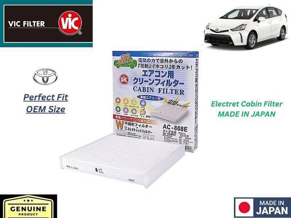 VIC Cabin Filter for Toyota Prius Alpha 2014-2022 - Made in Japan