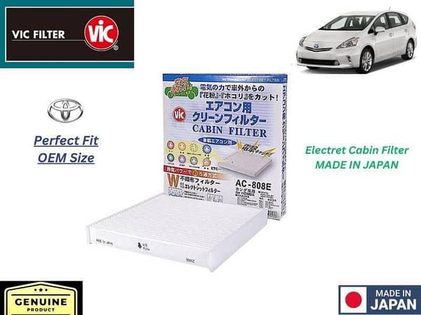 VIC Cabin Filter for Toyota Prius Alpha (2011-2015) - Made in Japan