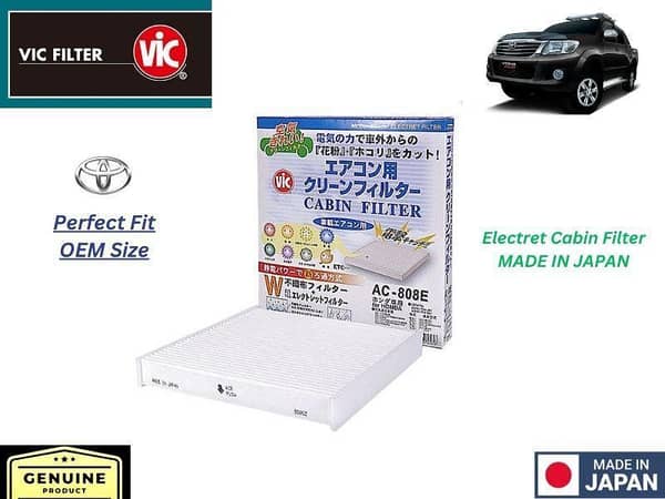 VIC Cabin Filter for Toyota Hilux Vigo 2005-2016 - Made in Japan