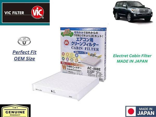 VIC Cabin Filter for Toyota Land Cruiser (2007-2015) - Made in Japan