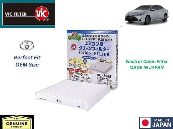 VIC Cabin Filter for Toyota Corolla Grande 2018-2024 - Made in Japan