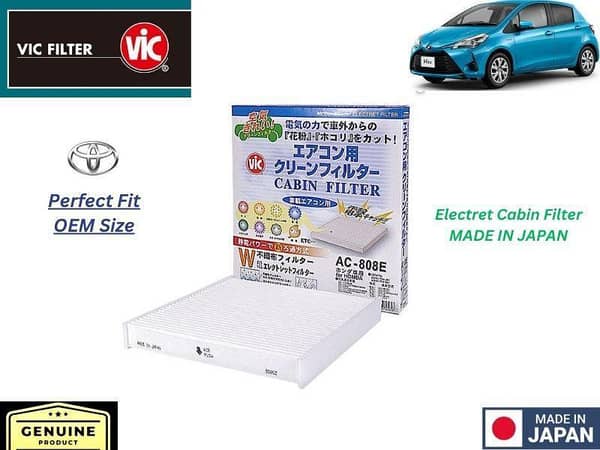 VIC Cabin Filter for Toyota Vitz Hybrid 2017-2021 - Authentic Japanese Product