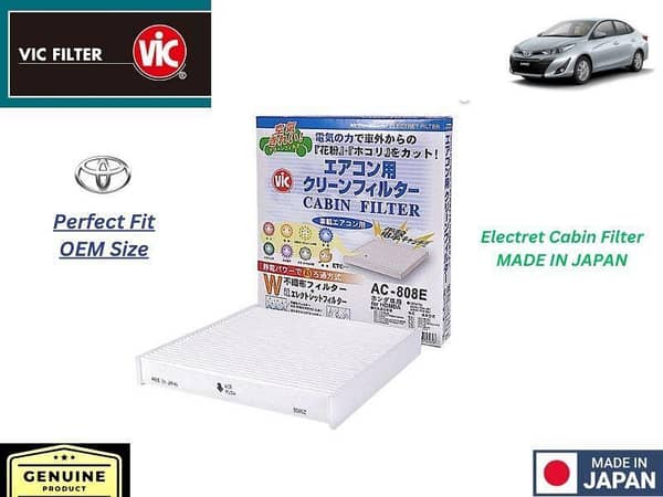 VIC Cabin Filter for Toyota Yaris (2020-2024) - Japan Made