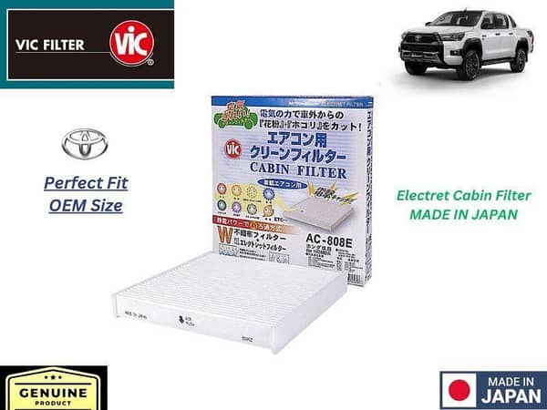 VIC Cabin Filter for Toyota Hilux Revo (2021-2024) - Made in Japan