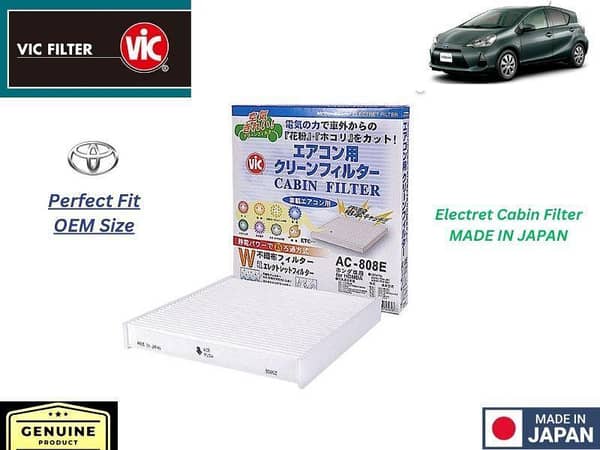 VIC Cabin Filter for Toyota Aqua (2011-2014) - Made in Japan