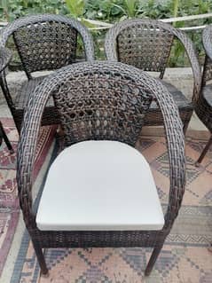 Outdoor garden furniture / rope chairs / upvc furniture sofa & chairs